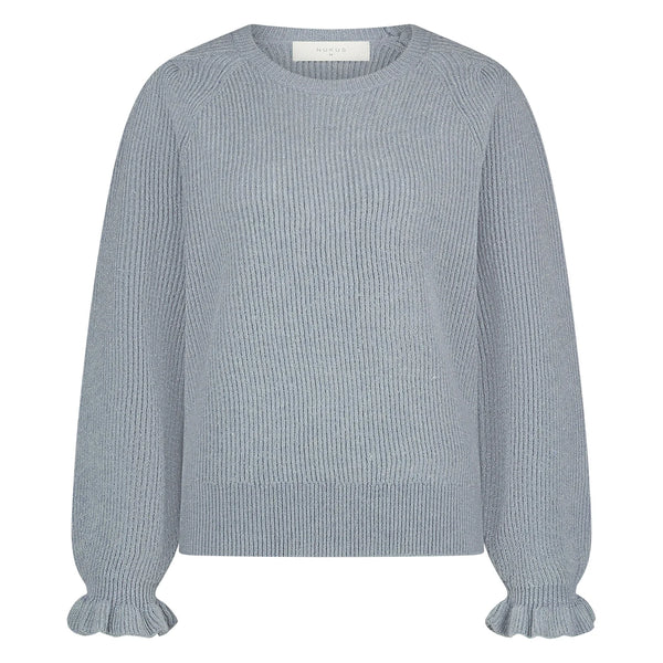 NUKUS - Trui Fancy Pullover Sleeve Ice Blue