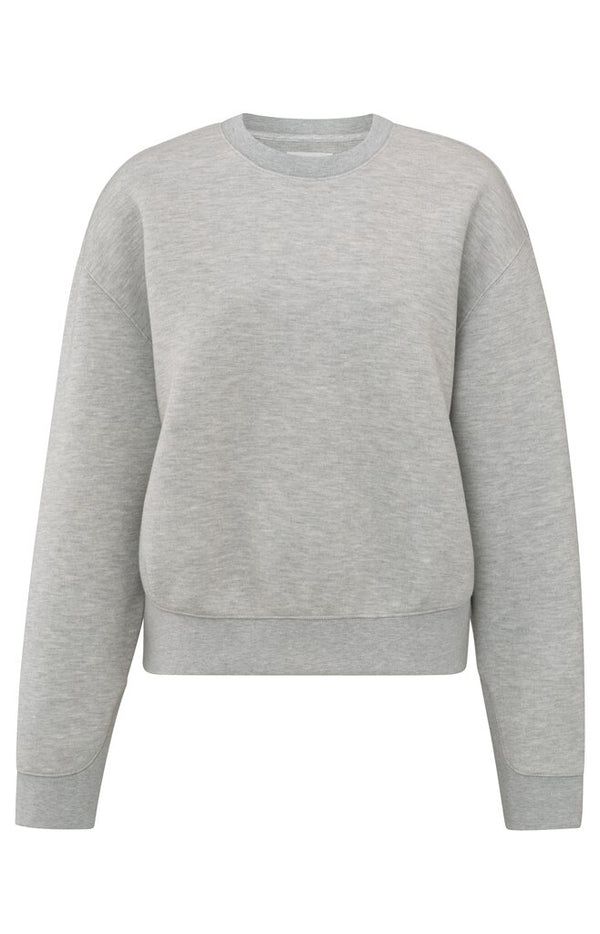 YAYA - Trui Basic Sweatshirt Medium Grey Melange