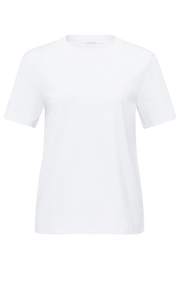 YAYA - Top Round Neck Shirt Pure White