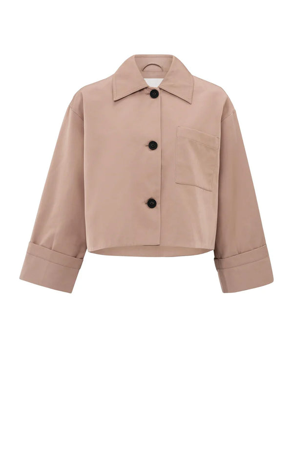 YAYA - Jas Satin Jacket Dusty Pink