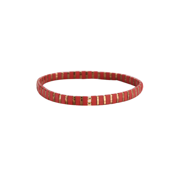 Dotti Love - Armband Miyuki Red/Gold