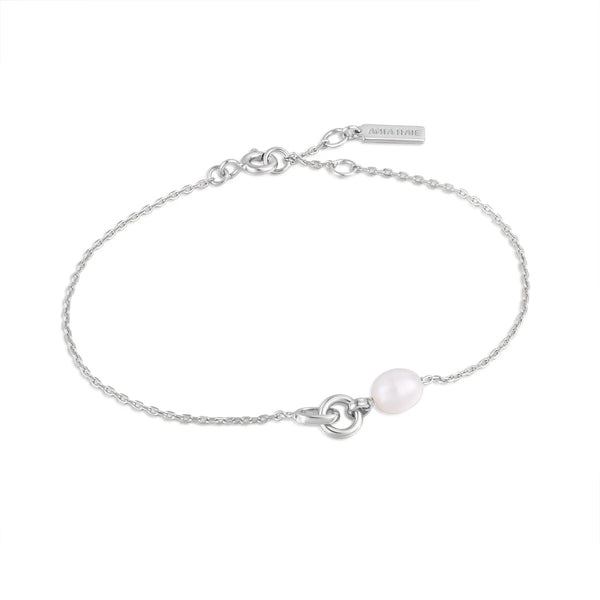 Ania Haie - Armband Pearl Link Chain Silver