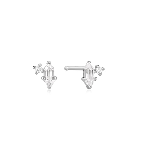 Ania Haie - Oorbellen Sparkle Emblem Stud Silver