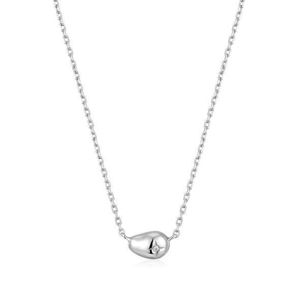 Ania Haie - Ketting Pebble Sparkle Silver