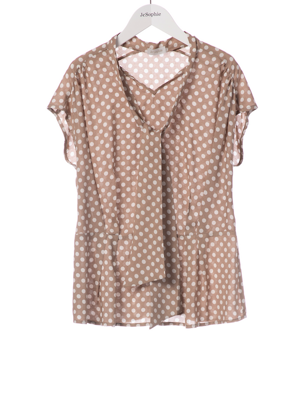 JcSophie - Blouse Georgette Dark Beige