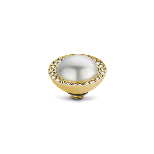 Melano - Steen Twisted Crystal Pearl (goud - zilver)